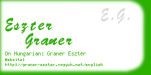 eszter graner business card